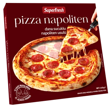 SUPERFRESH PİZZA NAPOLİTEN DANA SUCUKLU 445G