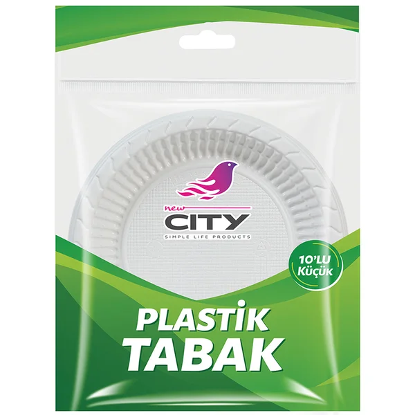 NEW CİTY PLASTİK TABAK KÜÇÜK 10 LU